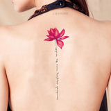 2Pcs Pink Tattoo Sticker - 178
