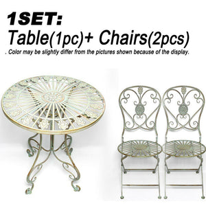 Metal Bistro Garden Table(1pc) & Chair(2pcs)